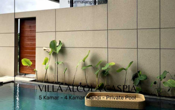 Villa Mewah Setara Hotel Bintang 5 di Batu, Villa Alcola Caspia