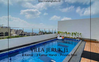 Villa 4 Kamar di Batu, Villa Jeruk J1