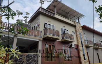 Villa Estetik 10 Kamar di Batu, Villa Latte