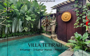 Villa Dengan Nuansa Bali Di Kota Batu, Villa TeTirah