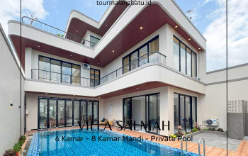 Villa Syariah Mewah 6 Kamar dekat Alun Alun Batu, Villa Salmah