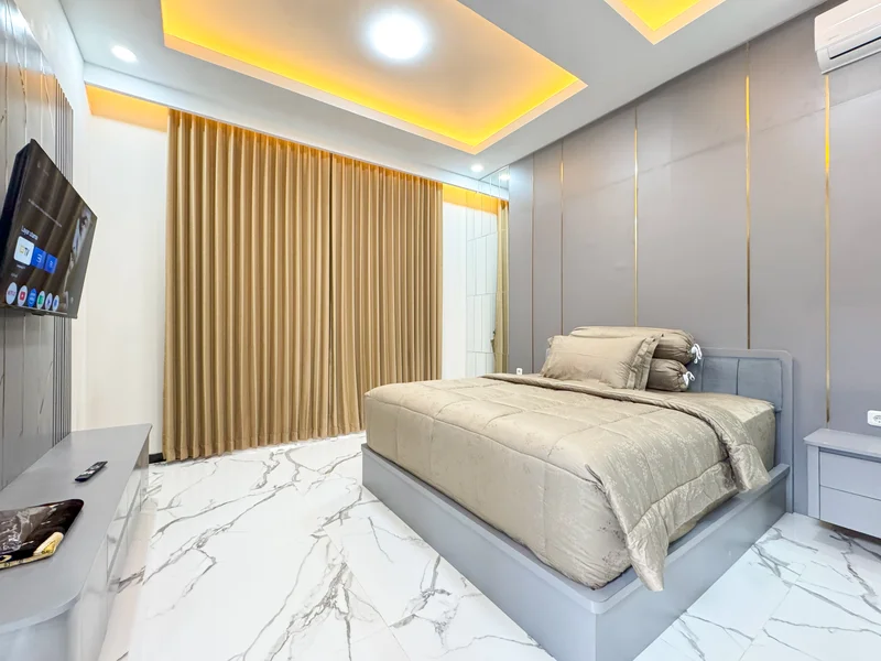 Villa Syariah Mewah 6 Kamar dekat Alun Alun Batu, Villa Salmah