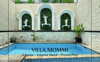 Villa 5 Kamar Murah dekat Museum Angkut, Villa Mommi